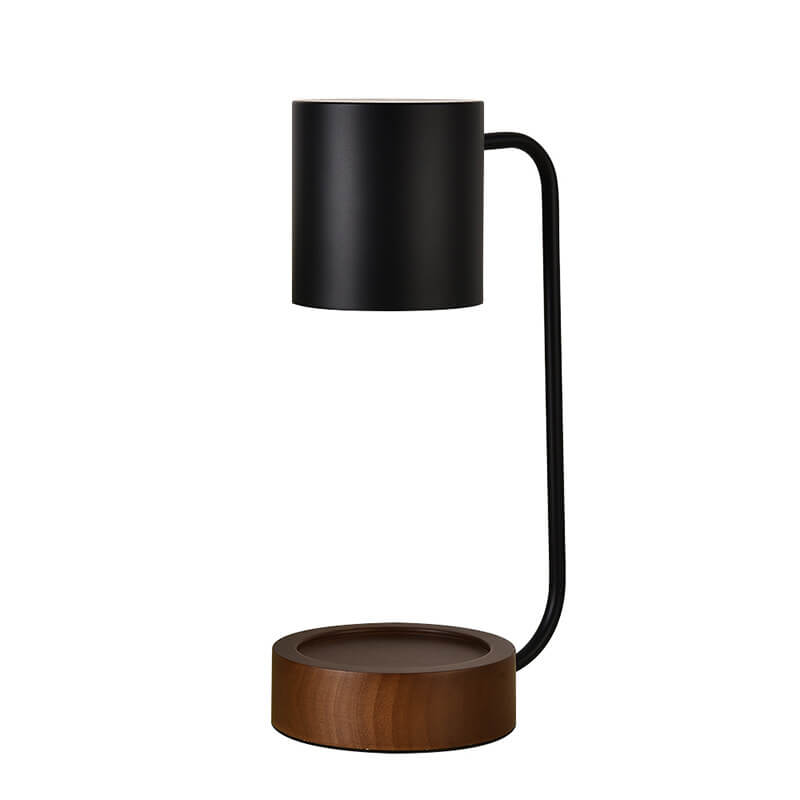 Japanese Minimalist Wood Table Lamp with Timed Table Lamp