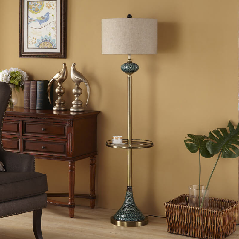 European Brown Floor Lamp
