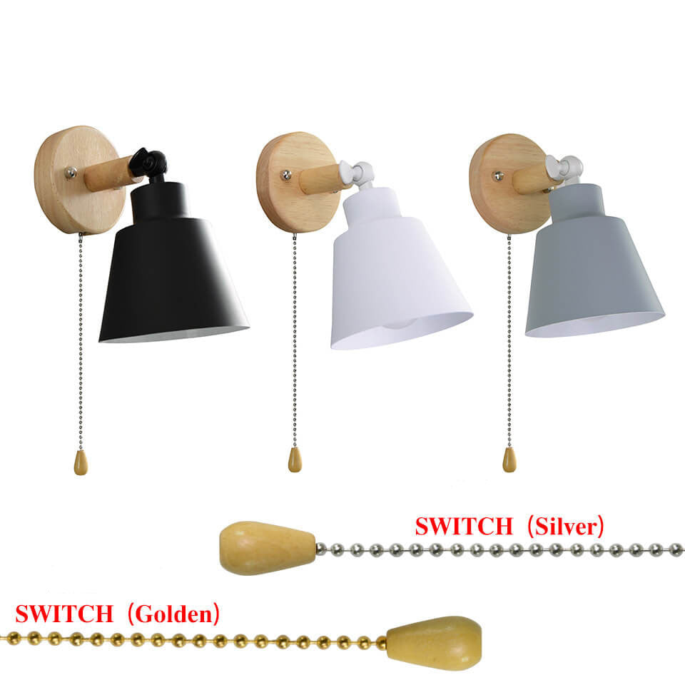 Nordic Minimalist Macaron Solid Color Rotatable Wall Sconce