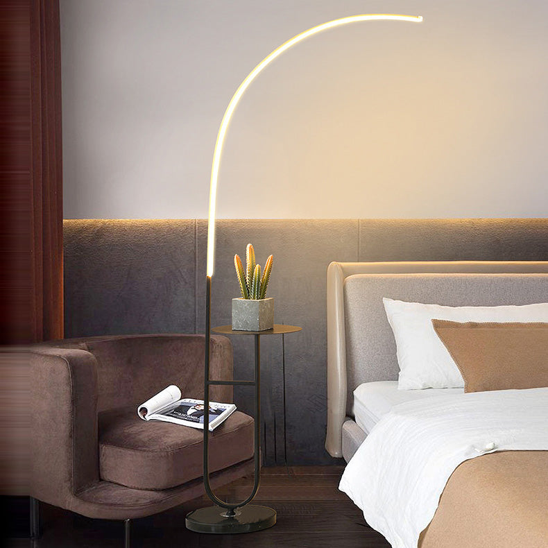 Modern White Arc Floor Lamp