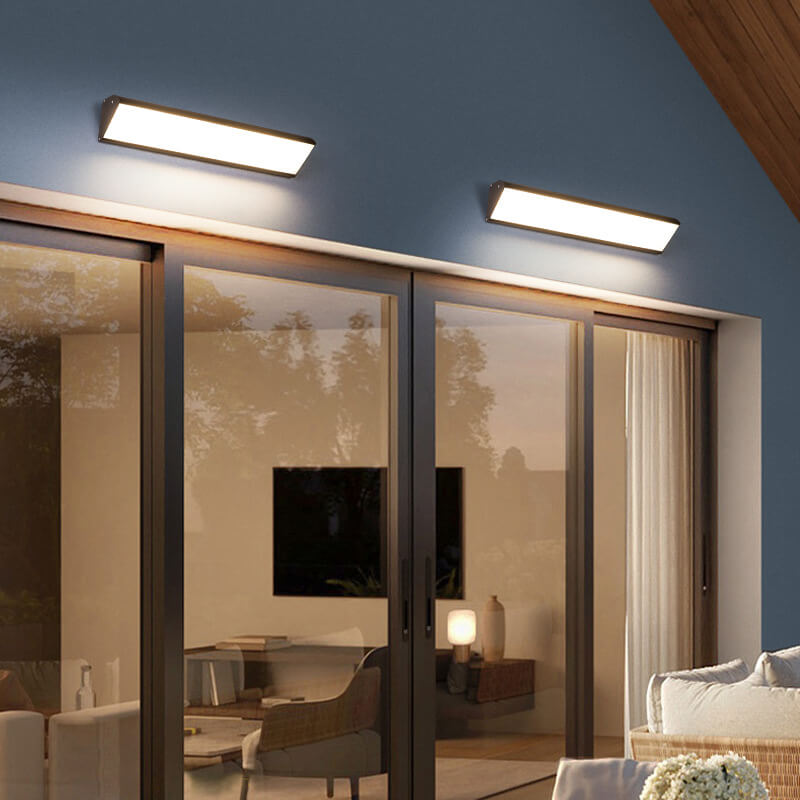 Modern Minimalist Aluminum Acrylic Waterproof Wall Sconce