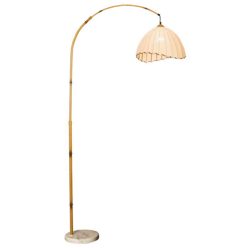 Vintage Beige Floor Lamp