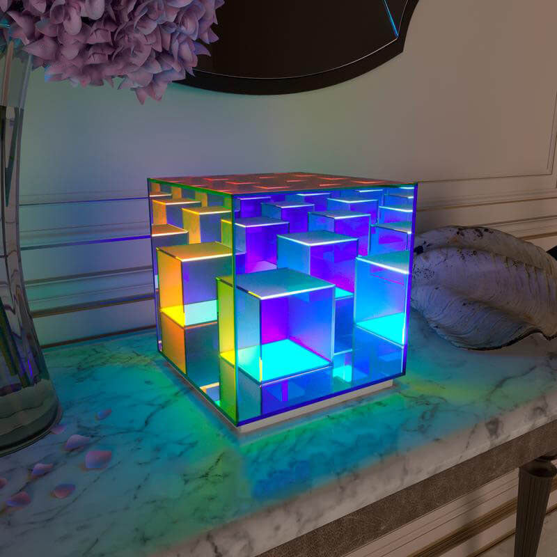Modern Acrylic RGB Line LED Table Lamp