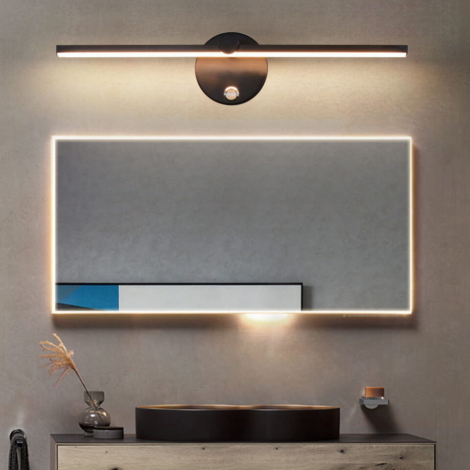 Nordic Minimalist Aluminum Long Bar Switch LED Wall Sconce