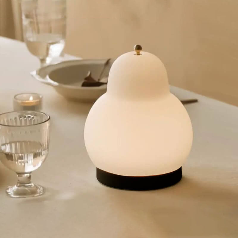 Traditional French Cream Pear Shape LED Table Lamp
