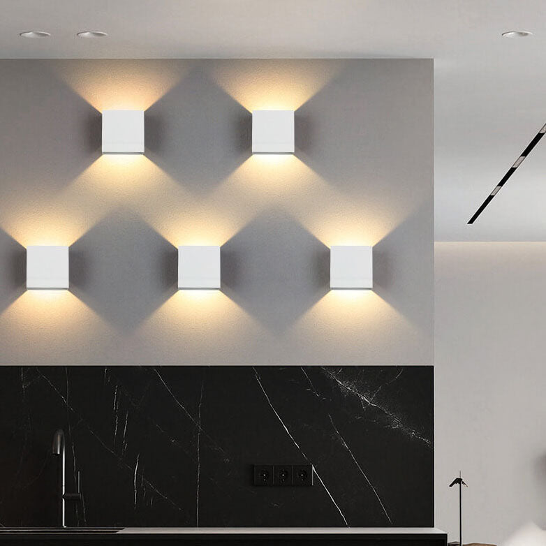 Modern Minimalist Square Aluminum LED Wall Sconce