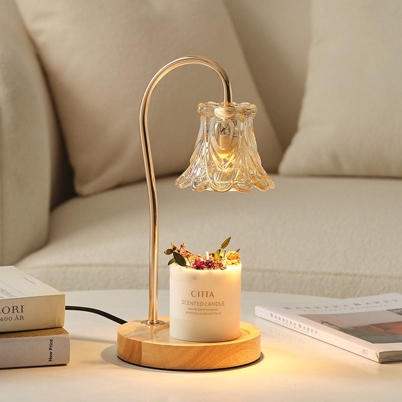 Modern Creative Simple Solid Wood Lily Of The Table Lamp