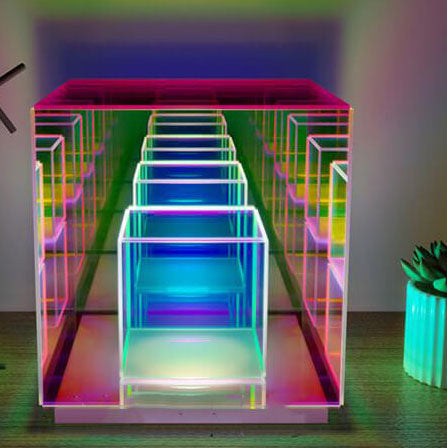 Modern Acrylic RGB Line LED Table Lamp