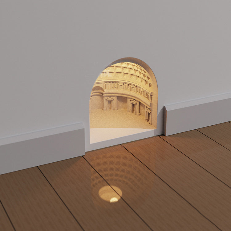 Contemporary Simplicity Plaster Sensor LED Recessed Wall Sconce