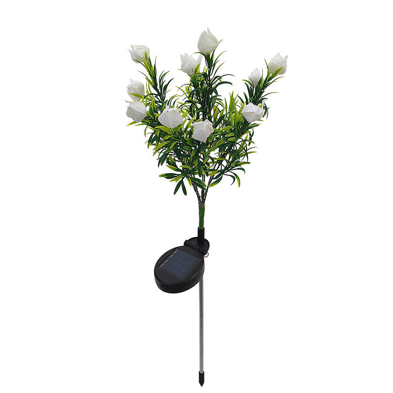 Contemporary White Outdoor Stake Light