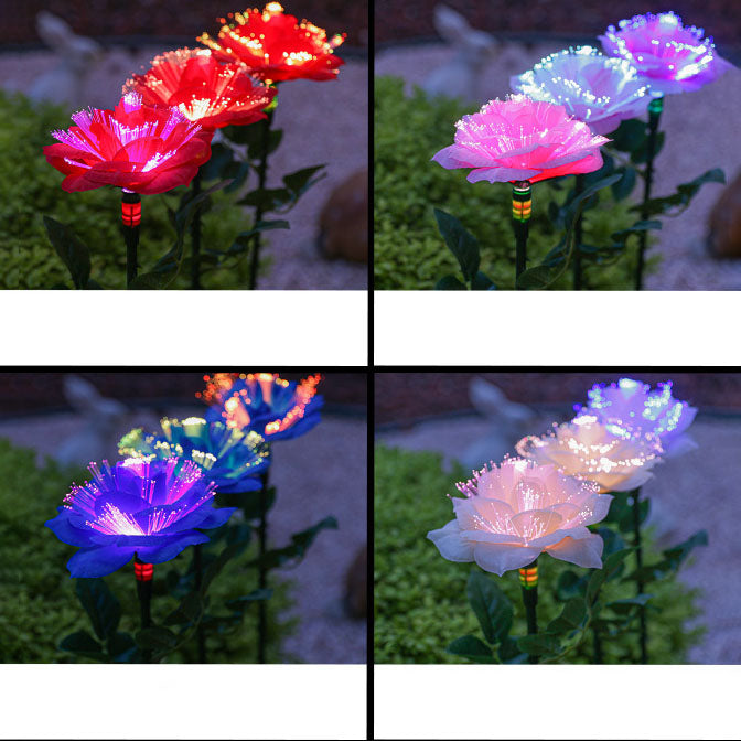 Modern Red Outdoor Stake Light