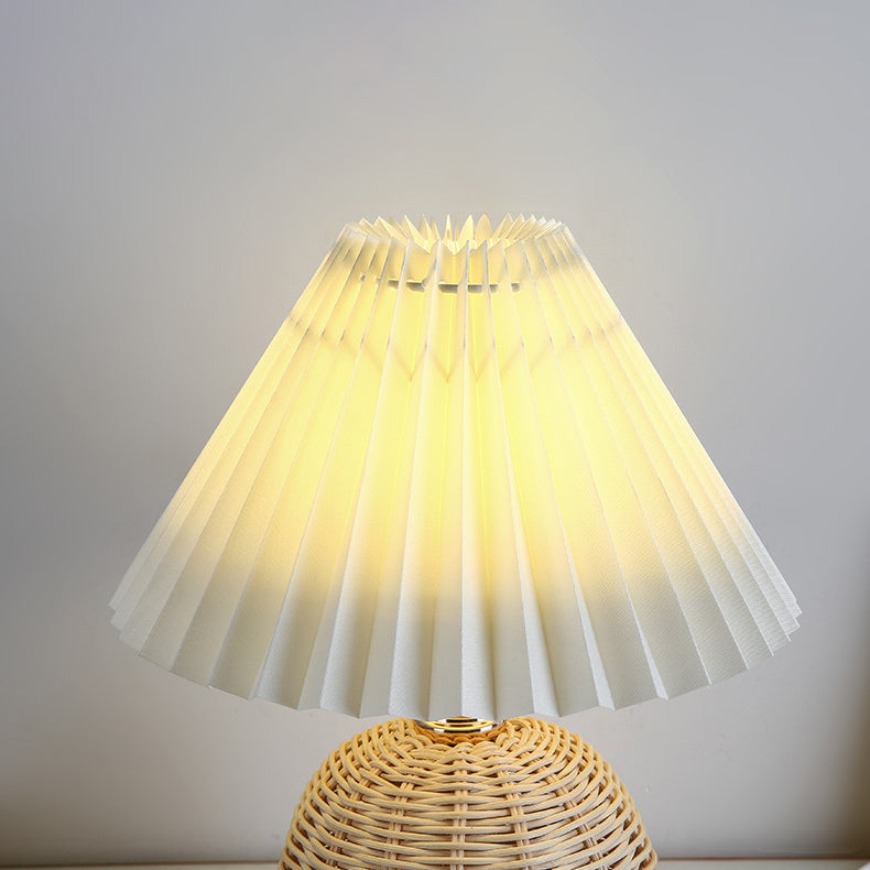 Nordic Contemporary LED Table Lamp with Pleated Table Lamp