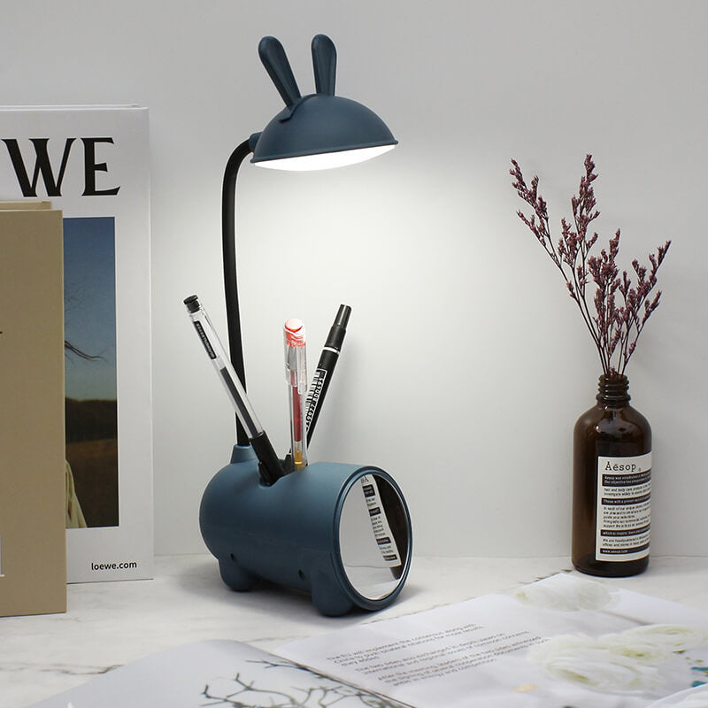 Creative Cartoon Rabbit LED Touch Desk Lamp with Desk Lamp