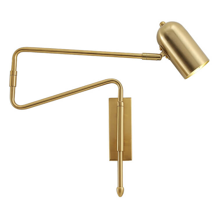Contemporary Nordic Iron Cylinder Swing Arm Wall Sconce