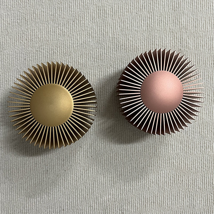 Modern Minimalist Aluminum Round Sunflower LED Wall Sconce