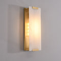 Nordic Light Luxury Copper Marble Strip Design Wall Sconce