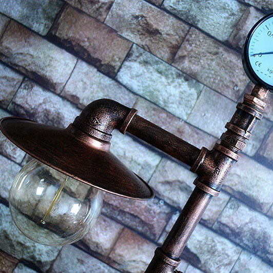 Industrial Steampunk Bronze 2-Light Floor Lamp