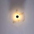 Contemporary Luxury Round Marble Iron LED Wall Sconce
