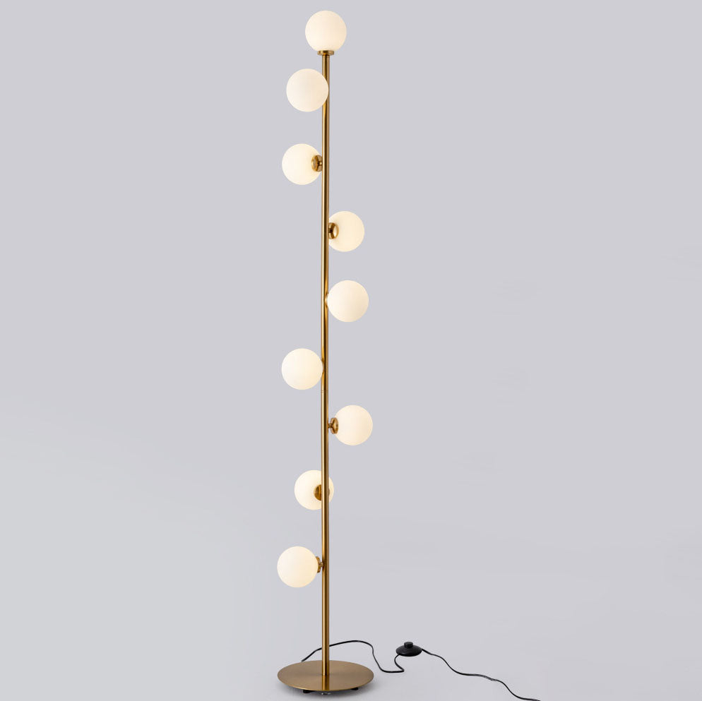 Scandinavian Gold 9-Light Floor Lamp