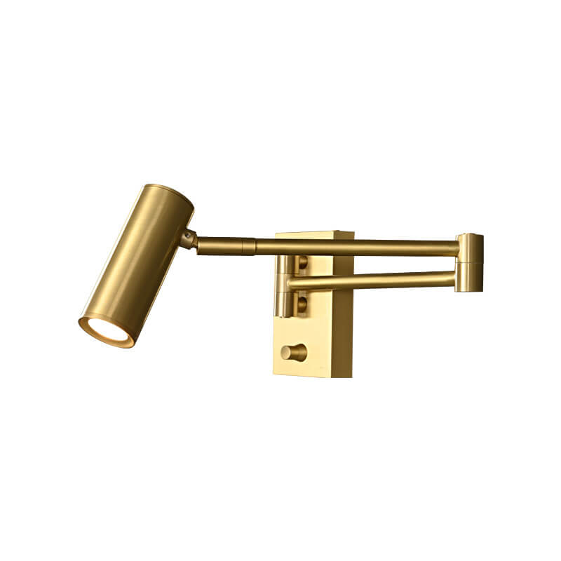 Nordic Luxury Copper Rotatable LED Reading Wall Sconce
