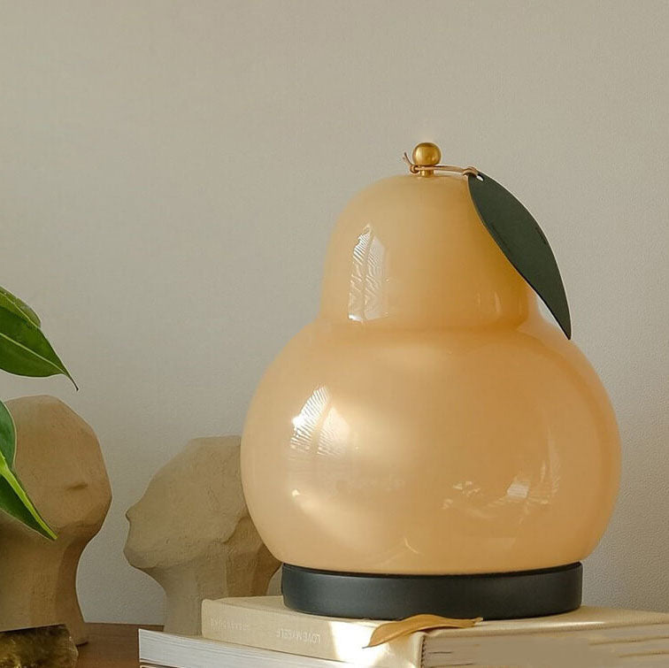 Traditional French Cream Pear Shape LED Table Lamp