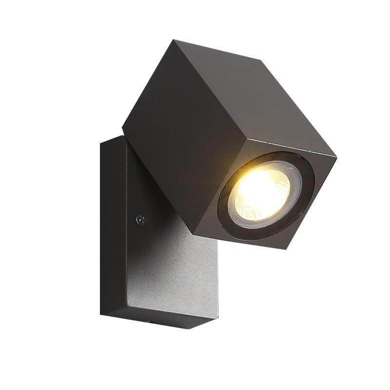 Modern Waterproof Square Spotlight Outdoor Wall Sconce