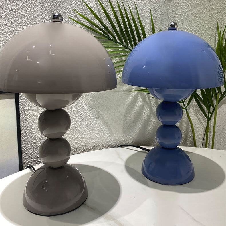 Nordic Metal Mushroom Round Pod 1-Light Table Lamp