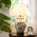 Modern Retro Ceramic Idyllic Flower and Bird Table Lamp