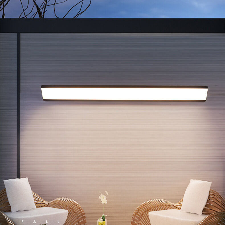 Modern Minimalist Aluminum Acrylic Waterproof Wall Sconce