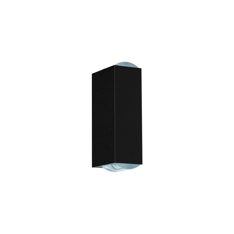 Modern Aluminum Lens Outdoor Double-Head Wall Sconce