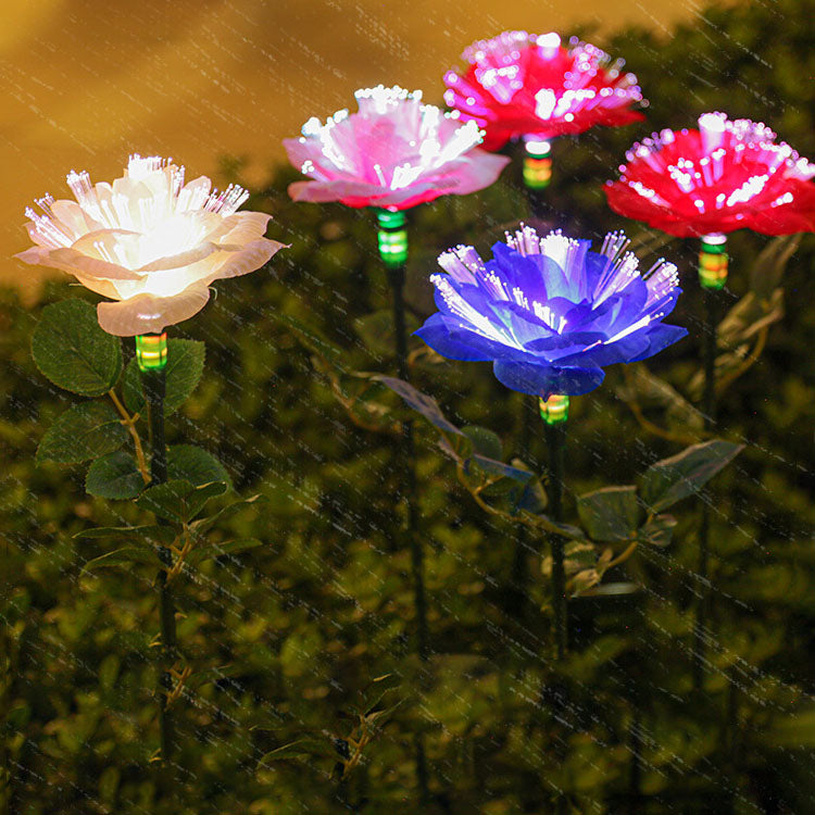 Modern Red Outdoor Stake Light