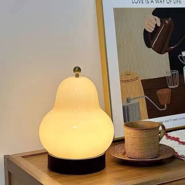 Traditional French Cream Pear Shape LED Table Lamp