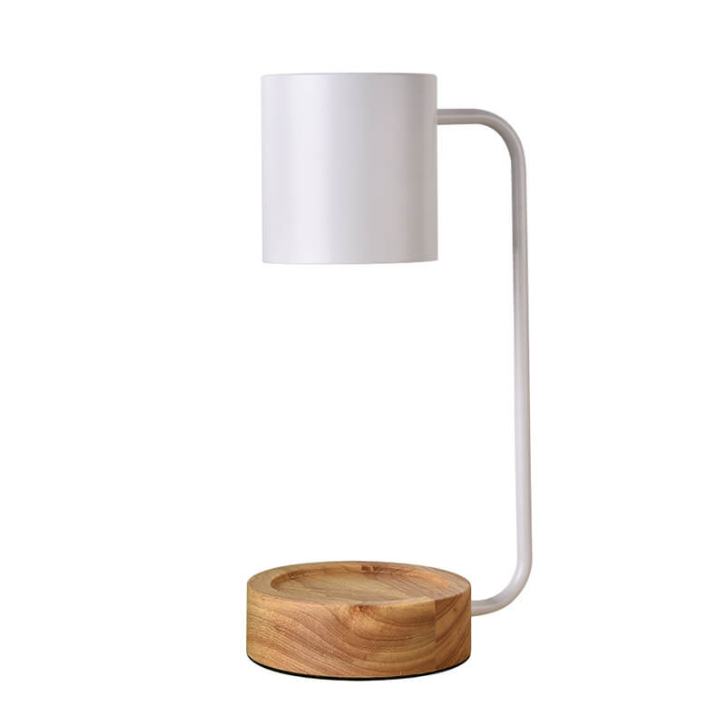 Japanese Minimalist Wood Table Lamp with Timed Table Lamp