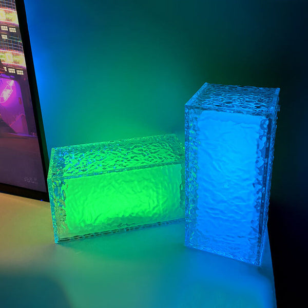 Creative Ice Cube Acrylic RGB LED Decorative Table Lamp