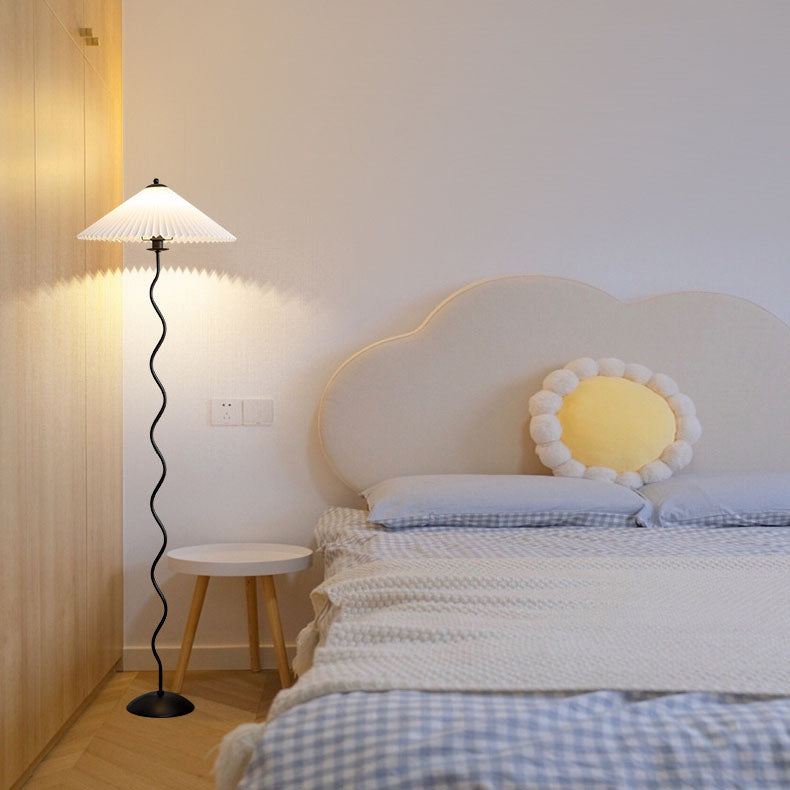 Vintage White Floor Lamp