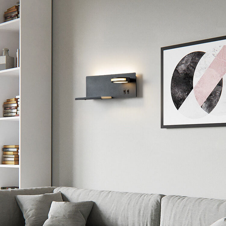 Modern Smart Flat USB LED Reading Wall Sconce