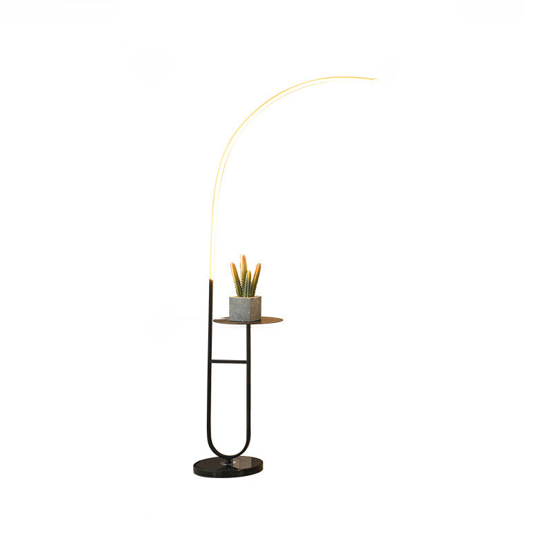 Modern White Arc Floor Lamp
