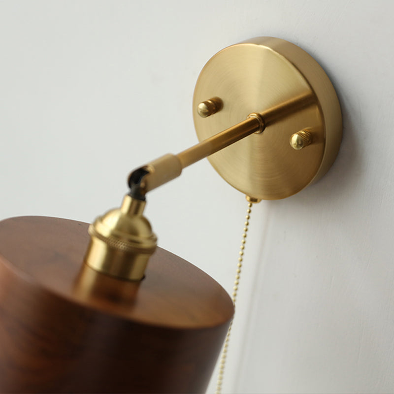 Contemporary Scandinavian Cone Copper 1-Light Wall Sconce