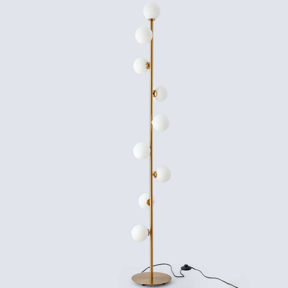 Scandinavian Gold 9-Light Floor Lamp