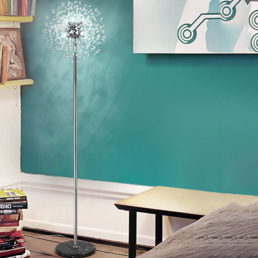 Modern Black 8-Light Floor Lamp