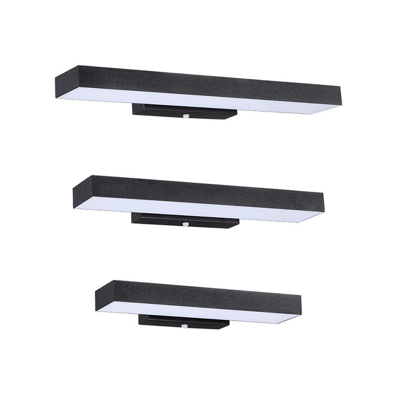 Modern Minimalist Rectangular Flat LED Sensor Wall Sconce