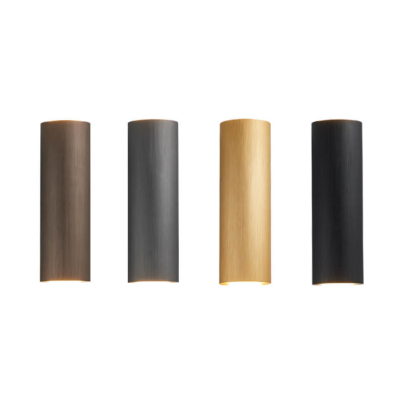 Modern Minimalist Aluminum Cylindrical LED Wall Sconce