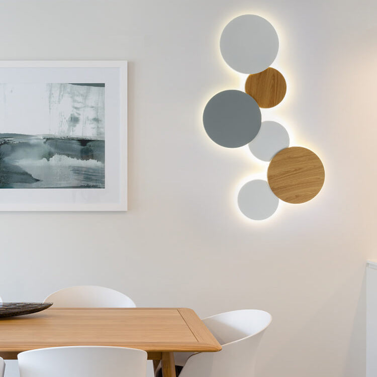 Modern Minimalist Round Eclipse Iron LED Wall Sconce