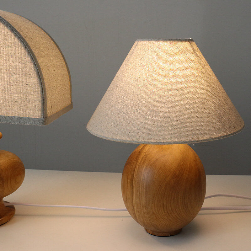 Japanese Wabi-Sabi Vintage Solid Wood Table Lamp Table Lamp