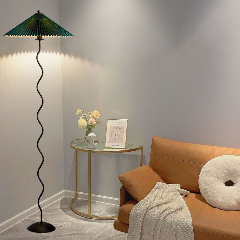 Vintage White Floor Lamp