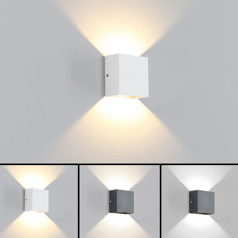 Modern Minimalist Square Aluminum LED Wall Sconce