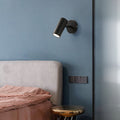 Modern Simplicity Plated Cylindrical Spotlight Wall Sconce