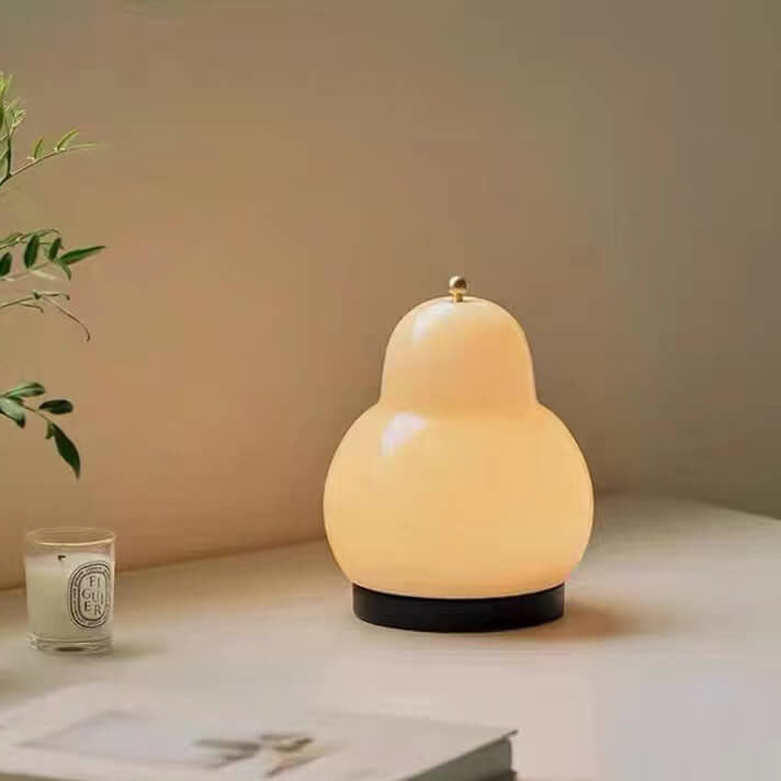 Traditional French Cream Pear Shape LED Table Lamp