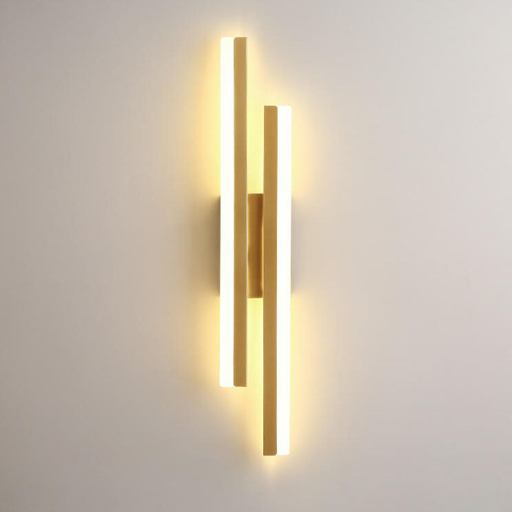 Modern Minimalist Lines Iron Acrylic LED Wall Sconce