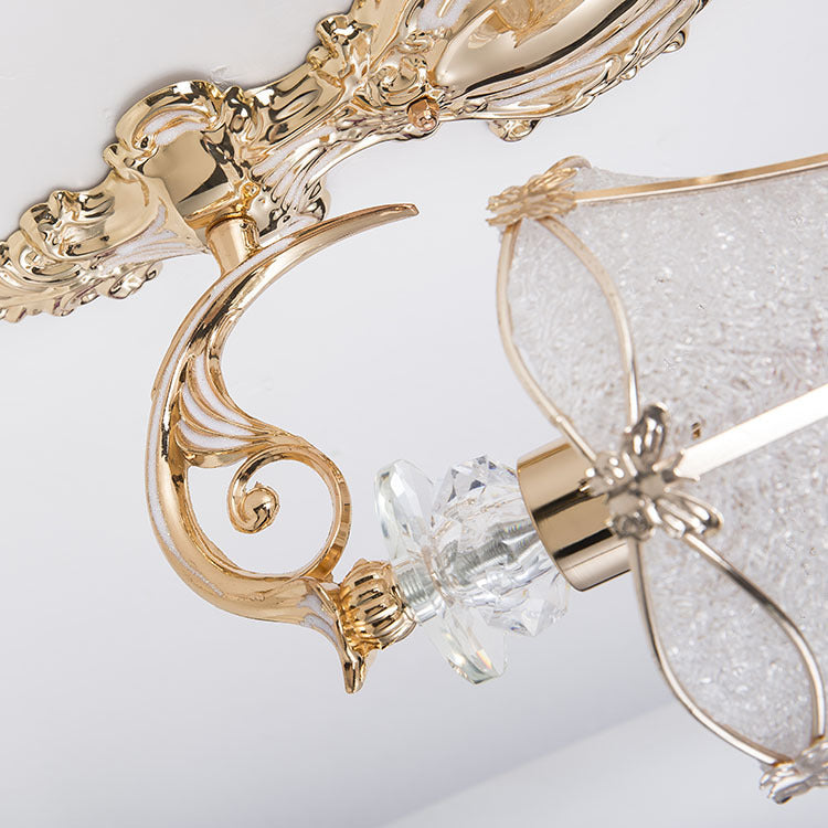 Traditional European Resin Iron Conic Cylinder Wall Sconce